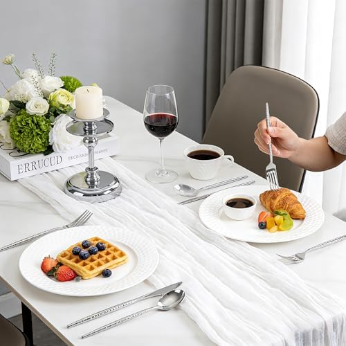 WILLIFE 300 Pcs Silver Plastic Silverware, Heavy Duty Plastic Silverware - Image 6