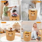 Highland Cute Cow Basket for Nursery,Tall Large Laundry Blanket Gift Basket - Image 4