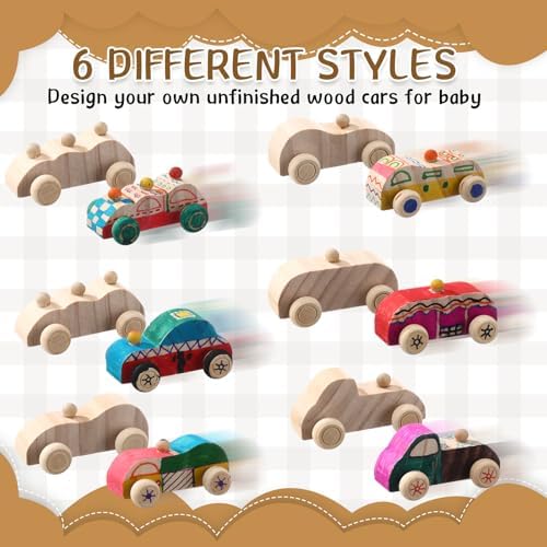 WinnerWhy Baby Shower Games Decorate a Car Craft Kit, Brown Bear - Image 3
