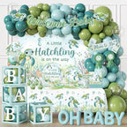 Under the Sea Baby Shower Decorations, Ocean Themed Party Supplies with Backdrop Balloons Tablecloth Plates Napkins Cake Topper for Sea You Soon Baby Shower, Under the Sea Decorations for 20 Guests by Dydamud
