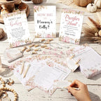 Sherr 476 Pcs Pink Pumpkin Baby Shower Game, 9 Style Baby Shower Activities - Image 2