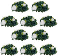 NUPTIO Green Flower Ball Centerpieces: Artificial Rose for Table, 9.4 Inch by Nuptio