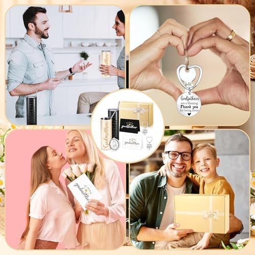 Mimorou 7 Pcs Godparents Proposal Gift Set Will You Be My Godparents - Image 6