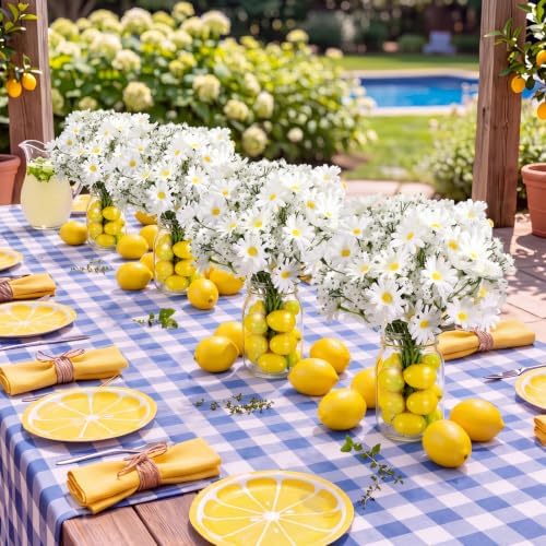Daifunli 6 Set Lemon Party Centerpieces for Table Mason Jar Table Decor - Image 4