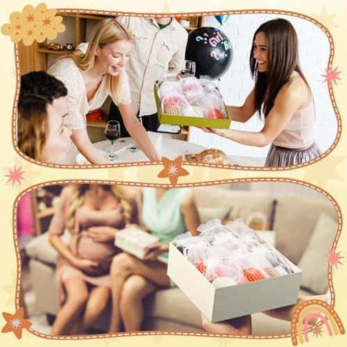 Conelist 36 Set Baby Shower Favors for Guest Baby Shower Candle, Rainbow - Image 6