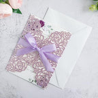 PONATIA 25 Pack Laser Cut Invitations Cards with Envelopes - Image 6