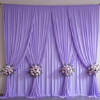 30x10FT Backdrop Curtains with Rod Pockets - Wrinkle Free Photo Stage Backdrop 6 Panels Curtains Drapes for Photography Wedding Party Baby Shower Decorations (Lavender) by Unknown