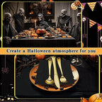 Lasnten 50 Pack Halloween Pre Rolled Plastic Silverware Set for 50 Guests - Image 4