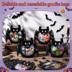 Qinyoung 50 Pcs Halloween Bat Gift Plastic Bags - Image 2