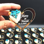 Gold Heart Magnet Wedding Favor, Set of 50, Elegant Party Favors for Attendee - Image 7