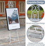 Heavy Duty Easel Stand for Wedding Sign, Adjustable Metal Display Easel - Image 2
