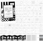 Sinload 57 Pcs Baby DIY High Contrast Card Games Set, Black,White by Sinload