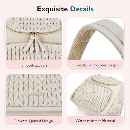mommore Diaper Bag Backpack, Stylish Mini Baby Bag with Changing Pad - Image 6