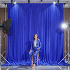 10 Panels Royal Blue Backdrop Curtains - Wrinkle Free Fabric Backdrop Curtain for Photoshoot, 10FT Wedding Party Photo Backdrop Drapes for Birthday Baby Shower Photography Stage Background Decorations - Image 4