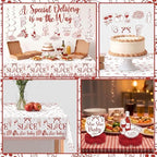 132 Pcs Special Delivery Pizza Baby Shower Decorations Set Slice Slice Baby Shower Decorations Italian Pizza Gender Neutral Tableware Set Serves 25 Guests for Pizzeria Newborn Welcome - Image 6