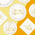 250Pcs Happy Engagement Diamond Ring Party Decoration Serves 50 - Image 4