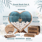 Guest Book Alternatives - Personalized Wedding Guest Book - Guest Book - Wooden Drop Box - Rustic Wedding Decor - Wedding Decor - Wooden Drop Box - Personalized Wedding Guest Book Alternative - Set A - Image 3