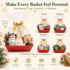CDIVEFTN Baskets for Gifts Empty, 10 Pack Red Gift Basket Kit with Bags - Image 6