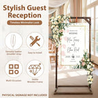 Wooden Welcome Sign Stand, Fixed Sign Holder , Wedding Welcome Sign Stand Wood Easel with Hanging Straps & Ground Stakes for Wedding decor, Birthday Party or Any Event, 63" x 30" x 11.8" - Image 4