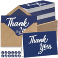 600 PCS Thank You Cards with Envelopes Matching Stickers Thank You Notes Bulk 4x6 Inch Minimalistic Design for Business Baby Shower Wedding Small Business Graduation Bridal Shower Funeral Navy Blue by UZLUbuywithconfidence