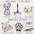 Dog Baby Shower Guest Book Alternative, Personalized Puppy Sign-in Board - Image 7