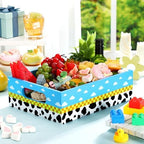GlikCeil Cow Print Wooden Serving Tray with Handles, 11.4 x 8.7 Inch - Image 5