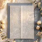Hand-Drawn Vellum Jackets for 5x7 Invitations, 100 Pcs Invitation Sleeves by MIIOO