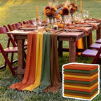 12 Pcs Thanksgiving Fall Party Decorations Boho Table Runner - Image 7