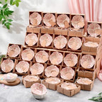 SiliFine 48 Pcs Wedding Favors for Guests Small Ceramic Bowls, Flower, Pink by SiliFine