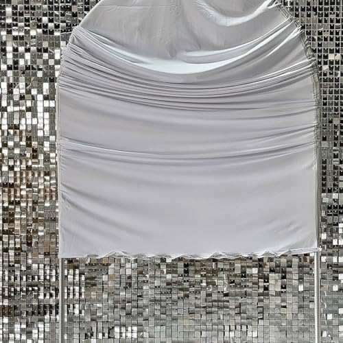 Beige Ripples Pattern Arch Backdrop Cover for Birthday Party Wedding Baby Shower Decorations Chiara Backdrops Arched Wall Frame Stands Covers Props GP-455 4ft * 7ft - Image 5