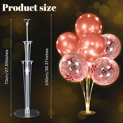 Junkin 10 Set Balloon Stand Kit for Table Centerpiece, Rose Gold - Image 4