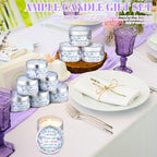 MTLEE Mermaid 24 Pcs Baby Shower Party Favors Candles Lavender Scented Baby Shower Favors for Guests Rustic Tealights Candles Gender Reveal Return Gifts(Colorful, 1.2 oz) - Image 5