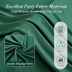 10 ft x 10 ft Wrinkle Free Hunter Green Backdrop Curtain for Parties, Polyester Dark Green Photo Backdrop Drapes 2 Panels 5x10ft for Baby Shower Wedding Birthday Party Photography Curtains - Image 6