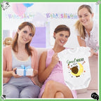 Panitay 100 Pcs White Baby Bodysuits Bibs Kit 25 Guests - Image 6