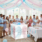 AmazingSpark 28in Giant Gender Reveal Gift Box Kit, Bow - Image 5