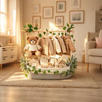 Large Baby Shower Basket Empty Baby Shower Crate Closet Woven Baskets - Image 7
