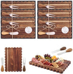 LemonRoad 6 Sets Dark Acacia Wood Baby Shower Prizes, 6" L x 9" W by Unknown