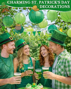 Treela 48 Pcs Paper Lanterns Party Decorations Round, Green Series - Image 5