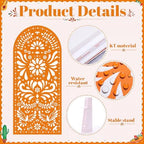 Gerrii 6 ft Cielito Lindo Arch Backdrop, All-in-one Stand up, Orange - Image 3