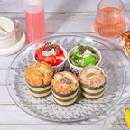 10 Pcs Round Plastic Serving Platters 12 Inch, Round Plastic Platters for Serving Food, Clear Plastic Serving Platters for Partys Cake Cookie Fruits Birthday Wedding Supplies - Image 7