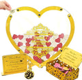 Quinceanera Guest Book Alternative, Wooden Heart Drop Box Sign-in Frame by GIFTSH0PBYHELEN