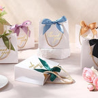 Colarr 60 Pcs Small Thank You Gift Bags with Handles, White Bag - Image 5