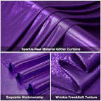 10x10FT Purple Sequin Backdrop Curtain for Party - 2 Panels 5x10FT Wrinkle-Free Shimmer Drapes for Birthday, Wedding, Christmas, Decorations & Photography - Image 6