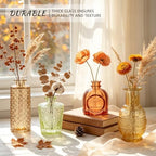 SUPMIND 16 Colored Glass Bud Vases, Small Flower Vase for Table Centerpiece - Image 4