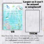 Amanda Creation Custom Baby Shower Invites Underwater Baby Shower Invitations 20 5x7 Custom Personalized Invites With Envelopes - Image 7