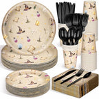 Dandat 350 Pcs Baby Shower Set, Magical Wizard, Black by Dandat