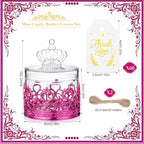 Jingmore 60 Sets Mini Crown Candy Boxes Party Favor,Rose Purple - Image 2