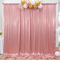 10x10ft Rose Gold Backdrop Curtains Wedding Party Glitter Sequin Curtain Backdrop Fabric Shimmer Drapes Backdrop Bridal Baby Shower Birthday Christmas Photoshoot Background Photography 5x10FT，2 Panels by LittleFunny