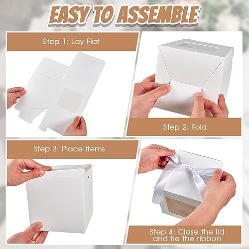 Yeaqee 100 Pcs Sublimation Mug Boxes for Gift Coffee Mug Boxes Bulk, Clear - Image 3