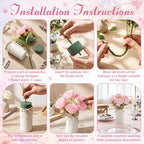 Domensi 6 Sets Wedding Floral Centerpiece for Table Decor, Light Pink - Image 5